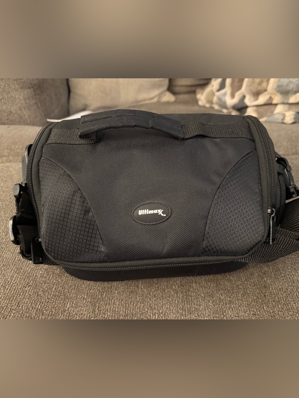 Black camera bag